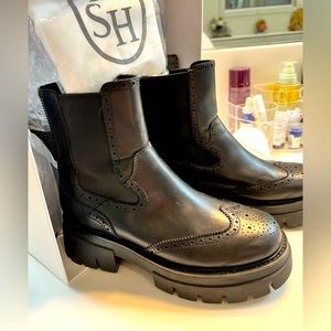 ASH “Lover” Leather Lug Sole Bootie